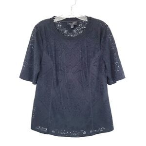 LAUNDRY BY SHELLI SEGAL lined lace top